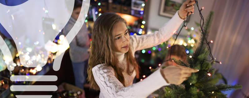 Come mettere le luci sull'albero di Natale - 2