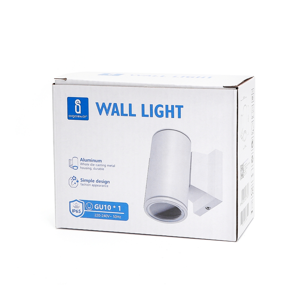 Applique da parete Bellini Bianco IP65 1 x GU10 Aigostar - Foto 5