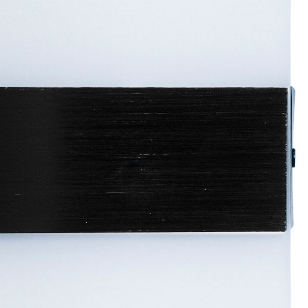 Applique Led da parete 12W Rettangolare Nero IP20 Bianco neutro 4000K Wisdom - Foto 1
