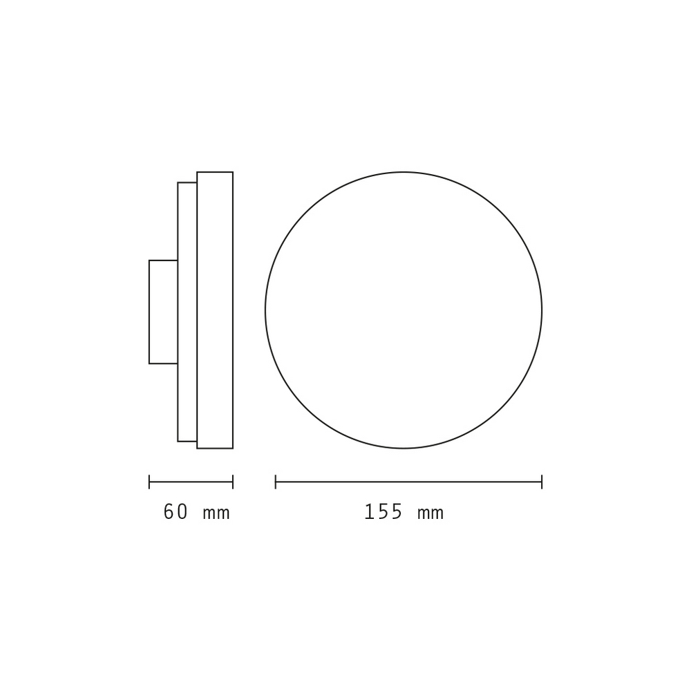 Applique Led da parete 12W Rotondo slim Nero IP65 Bianco neutro 4000K Wisdom - Foto 3