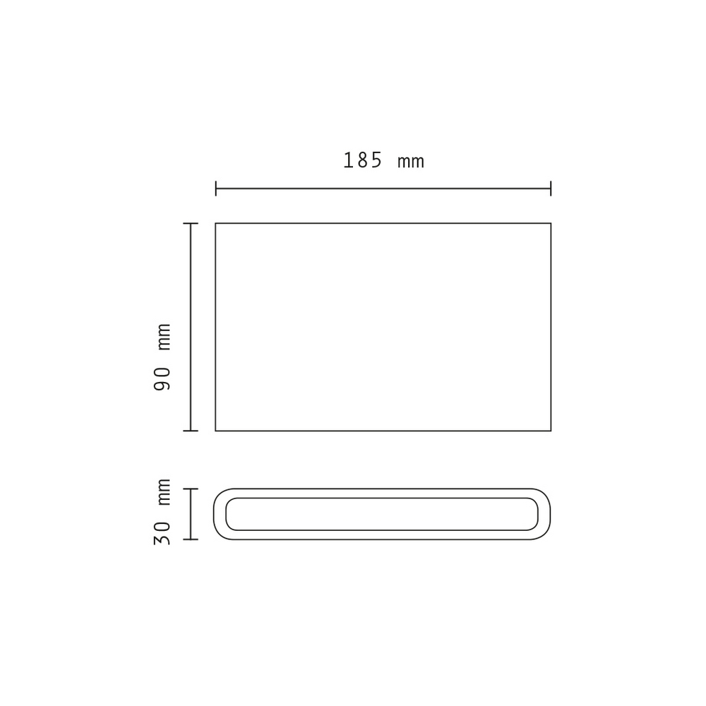 Applique Led da parete 16W Doppia emissione Bianco IP65 Bianco neutro 4000K Wisdom - Foto 3