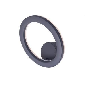 Foto principale Applique Led da parete Afrodite 8W Grigio scuro IP54 Bianco neutro 4000K Novaline