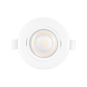 Foto principale Faretto Led da incasso 7W Rotondo Orientabile Cornice bianca Apertura 38 gradi Bianco neutro 4000K Aigostar