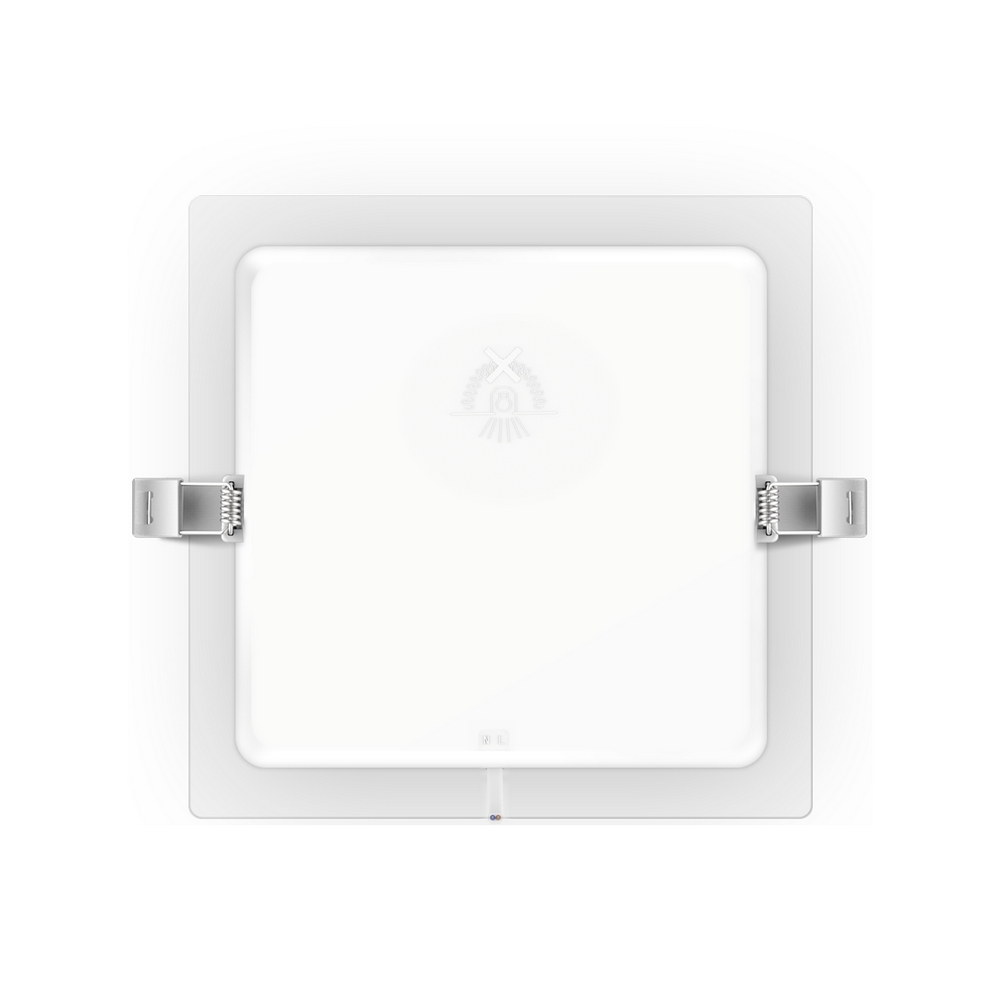 Faretto Led slim da incasso 20W Quadrato Cornice bianca Apertura 100 gradi Bianco caldo 3000K Aigostar - Foto 1