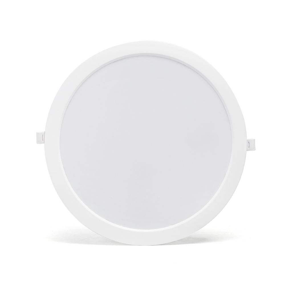 Foto principale Faretto Led slim da incasso 24W Rotondo Cornice bianca Apertura 100 gradi Bianco caldo 3000K Aigostar