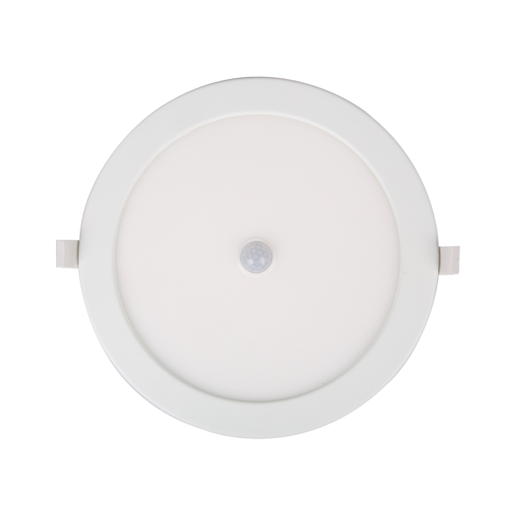 Foto principale Faretto Led slim da incasso 24W Rotondo Cornice bianca Apertura 120 gradi Bianco freddo 6000K con sensore di movimento Aigostar