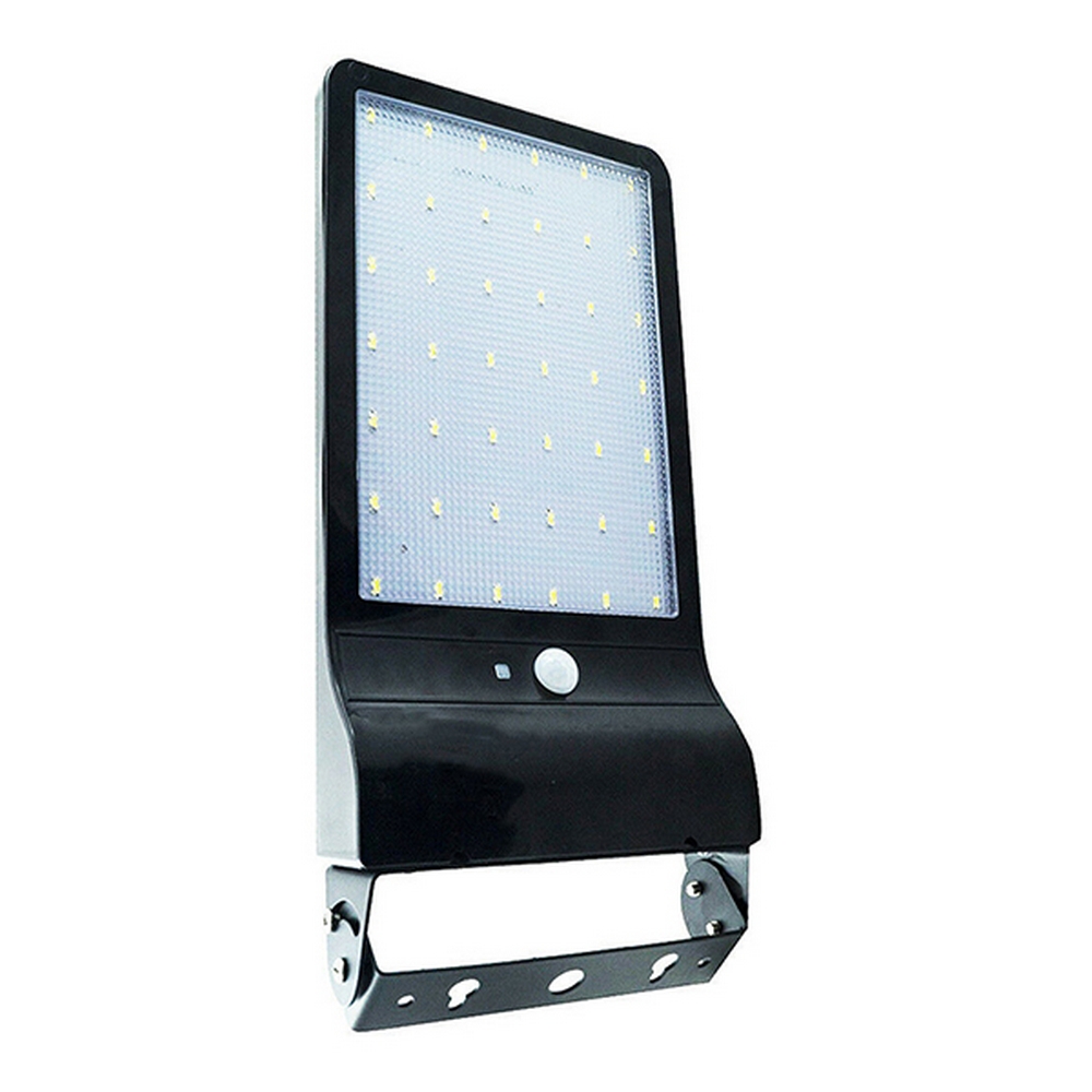 Faro Led 20W Nero con pannello solare IP65 Bianco freddo 6400K Dimmerabile con telecomando e con sensore crepuscolare e di movimento LedLedITALIA - Foto 3