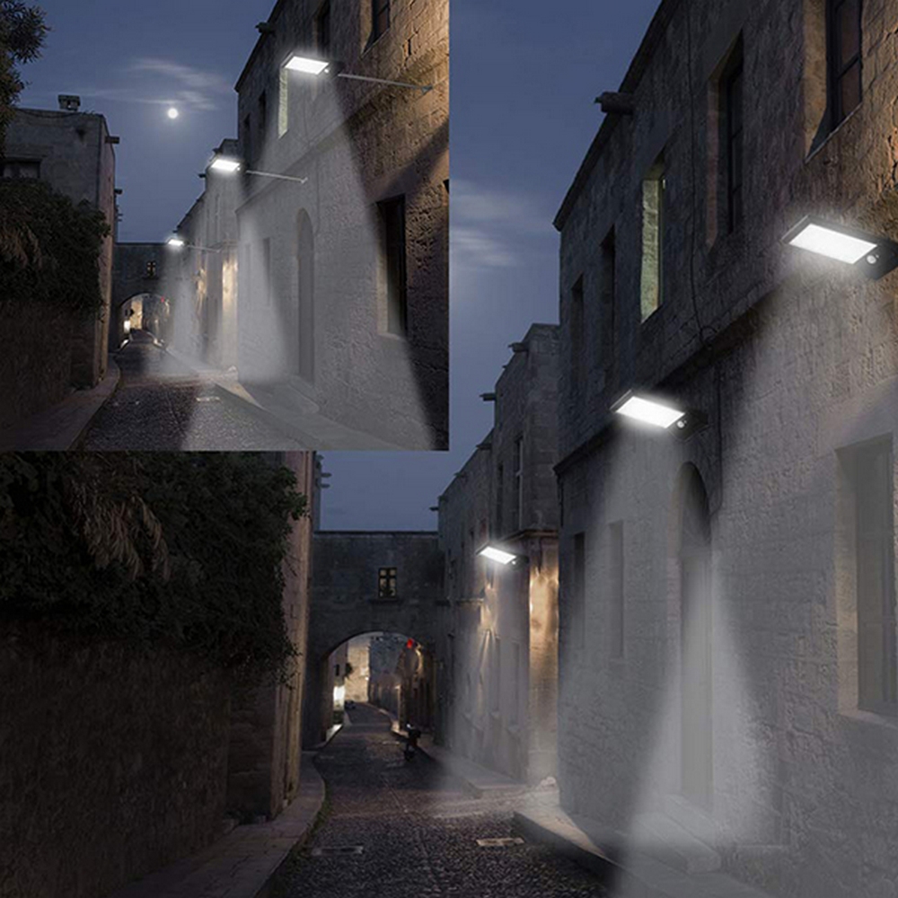 Faro Led 20W Nero con pannello solare IP65 Bianco freddo 6400K Dimmerabile con telecomando e con sensore crepuscolare e di movimento LedLedITALIA - Foto 5