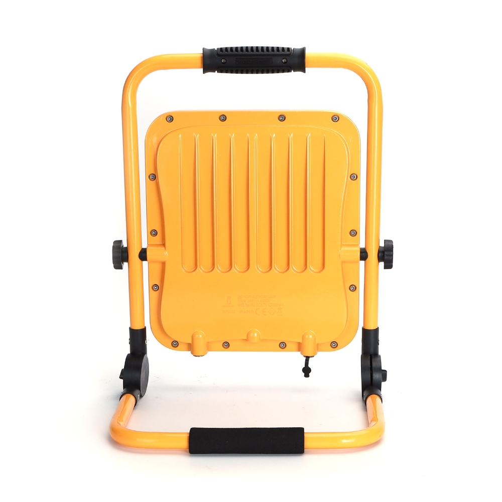 Faro Led da lavoro portatile 100W Nero e giallo Alimentazione a batteria IP65 Bianco freddo 6500K Dimmerabile Aigostar - Foto 2