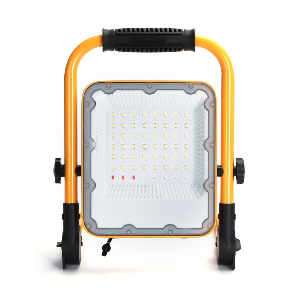 Faro Led da lavoro portatile 30W Nero e giallo Alimentazione a batteria IP65 Bianco freddo 6500K Dimmerabile Aigostar - Foto 1