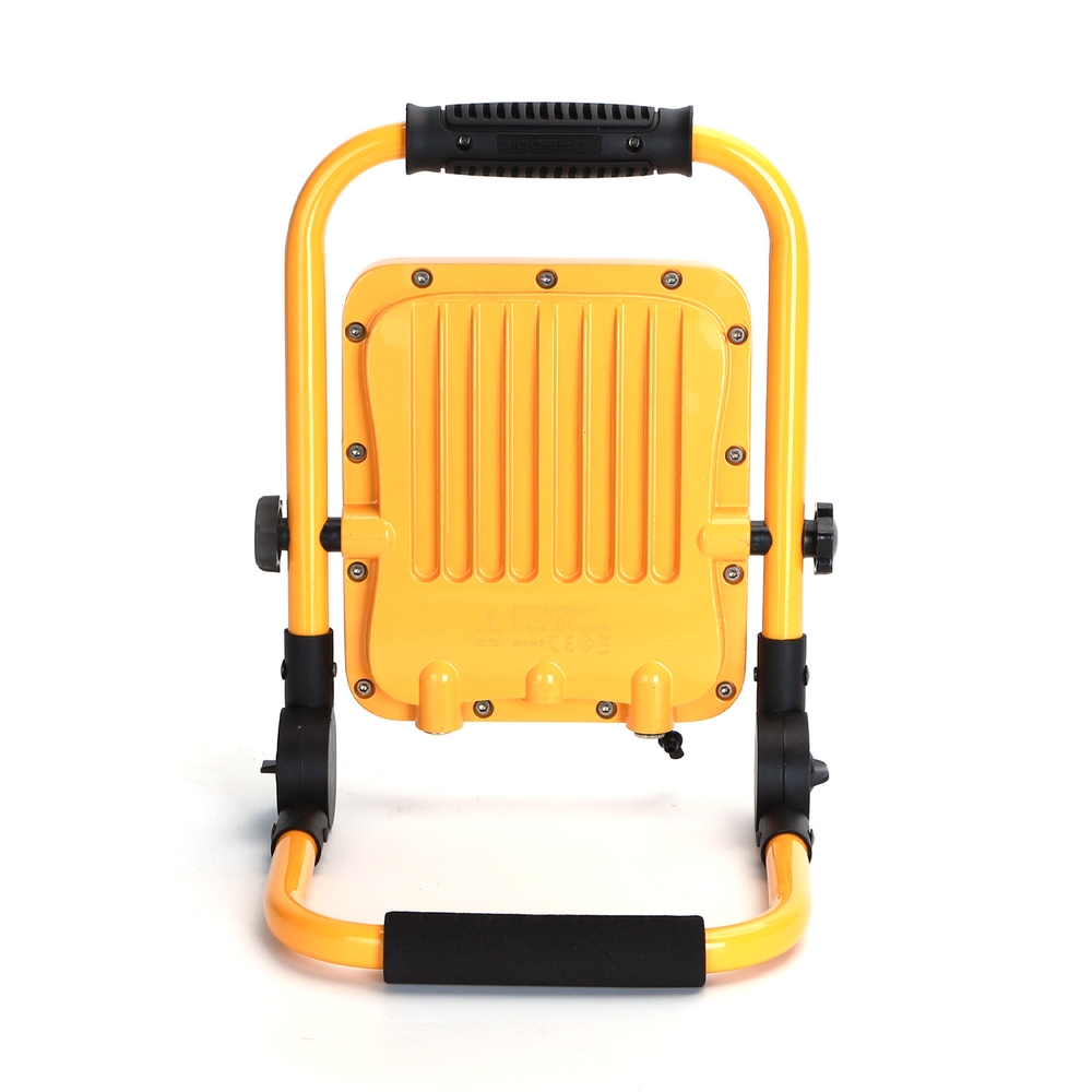 Faro Led da lavoro portatile 30W Nero e giallo Alimentazione a batteria IP65 Bianco freddo 6500K Dimmerabile Aigostar - Foto 2
