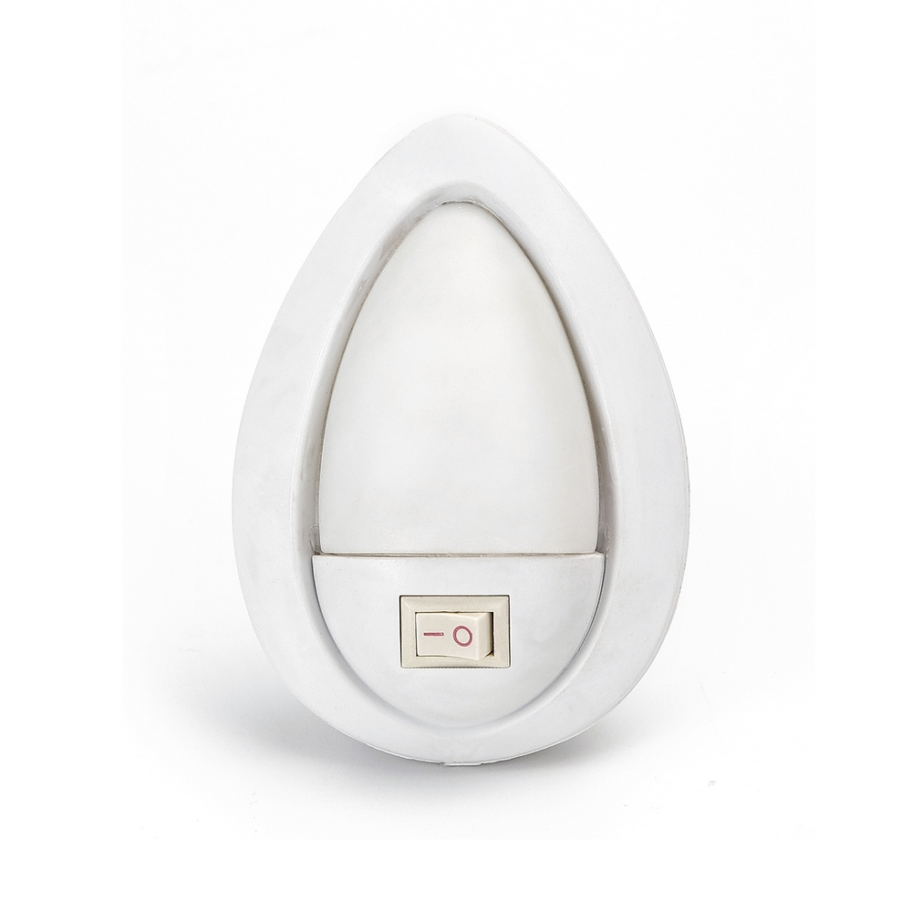 Foto principale Lampada da notte a Led Goccia da presa 1W Bianco freddo 6500K con interruttore Aigostar