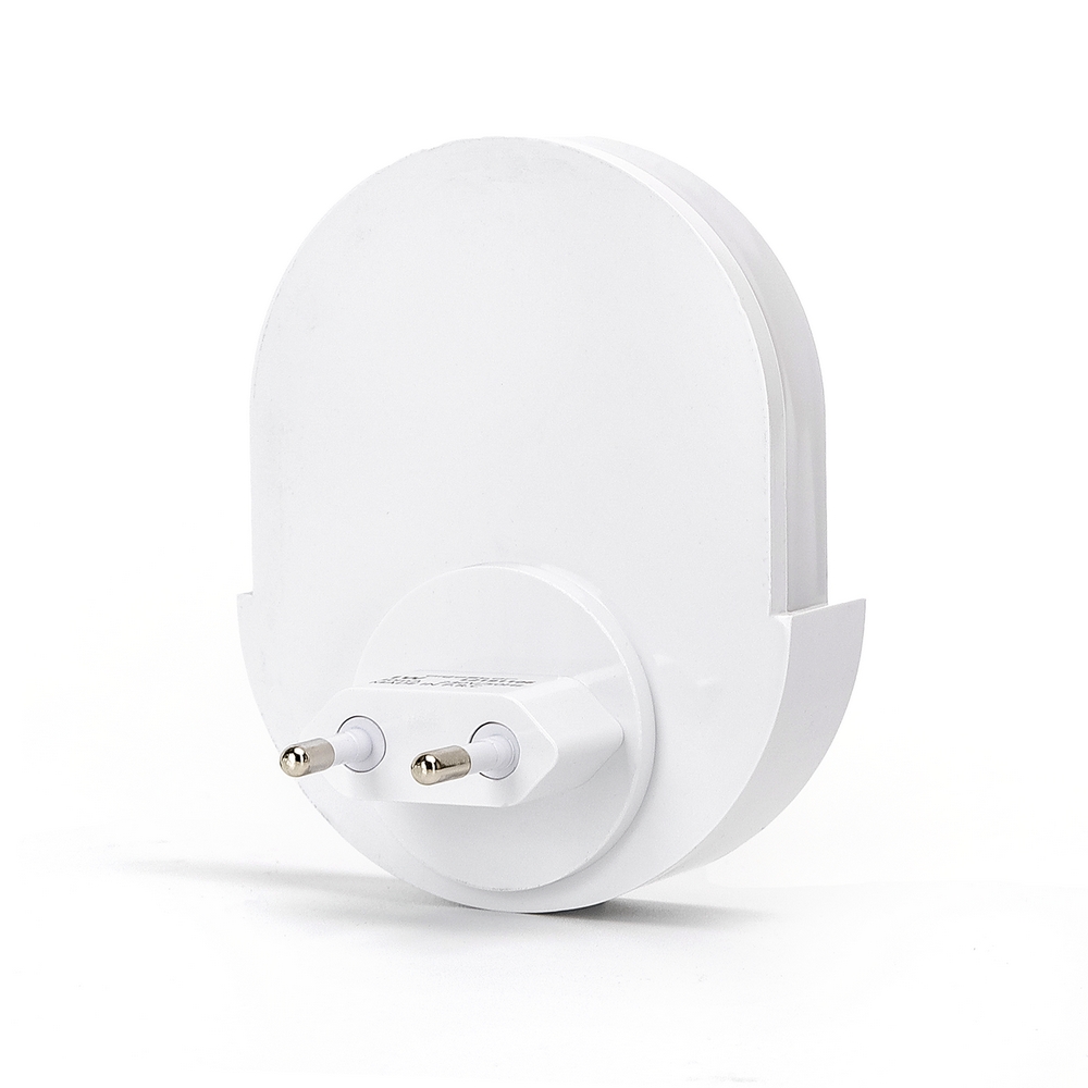 Lampada da notte a Led Ovale da presa 1W Bianco freddo 6500K con sensore Aigostar - Foto 1