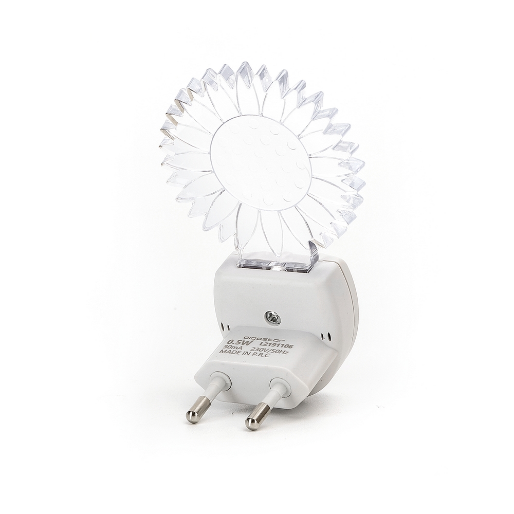 Lampada da notte a Led Sun da presa 0,5W RGB con sensore Aigostar - Foto 1