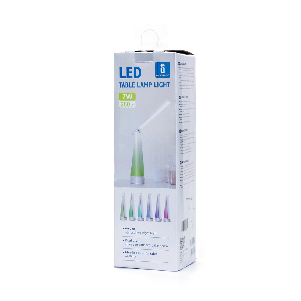 Lampada da tavolo Led Atmosfera RGB Bianca 7W Bianco neutro 4000K Dimmerabile Aigostar - Foto 7