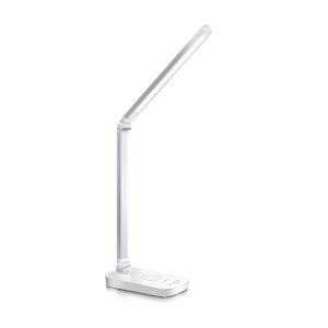 Foto principale Lampada da tavolo Led Bianca 5W con ricarica wireless e USB Dimmerabile con temperatura colore regolabile Aigostar