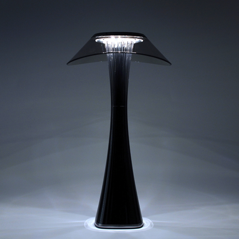 Lampada da tavolo Led touch Seattle Nera 1W Portatile a batteria ricaricabile USB Dimmerabile Wisdom - Foto 2