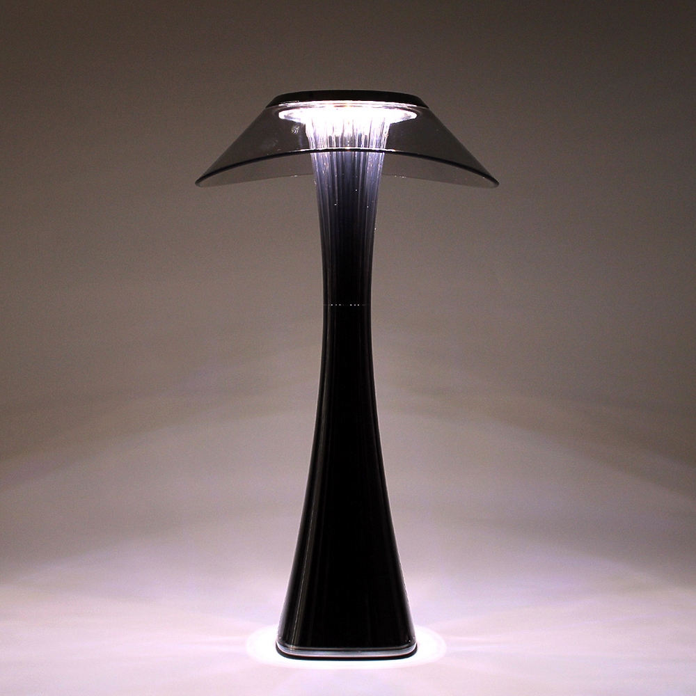 Lampada da tavolo Led touch Seattle Nera 1W Portatile a batteria ricaricabile USB Dimmerabile Wisdom - Foto 3