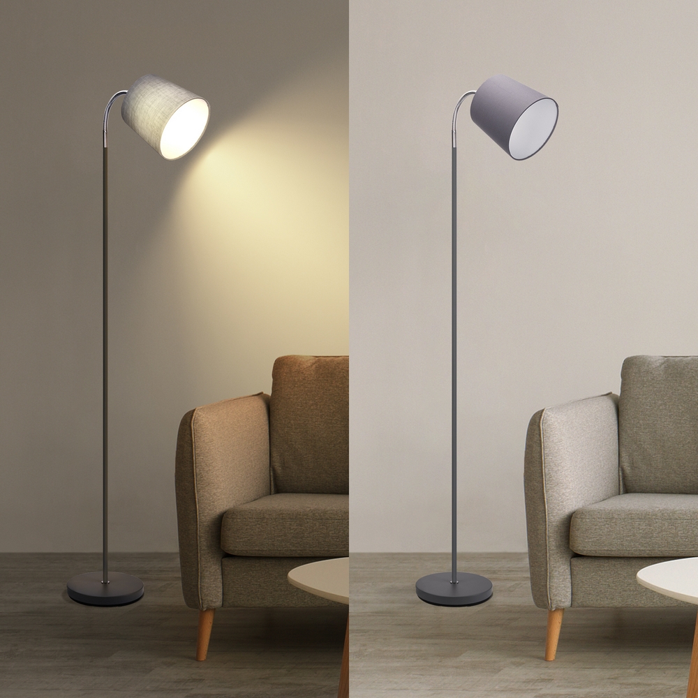 Lampada da terra a piantana Thin Grigia E14 Aigostar - Foto 3