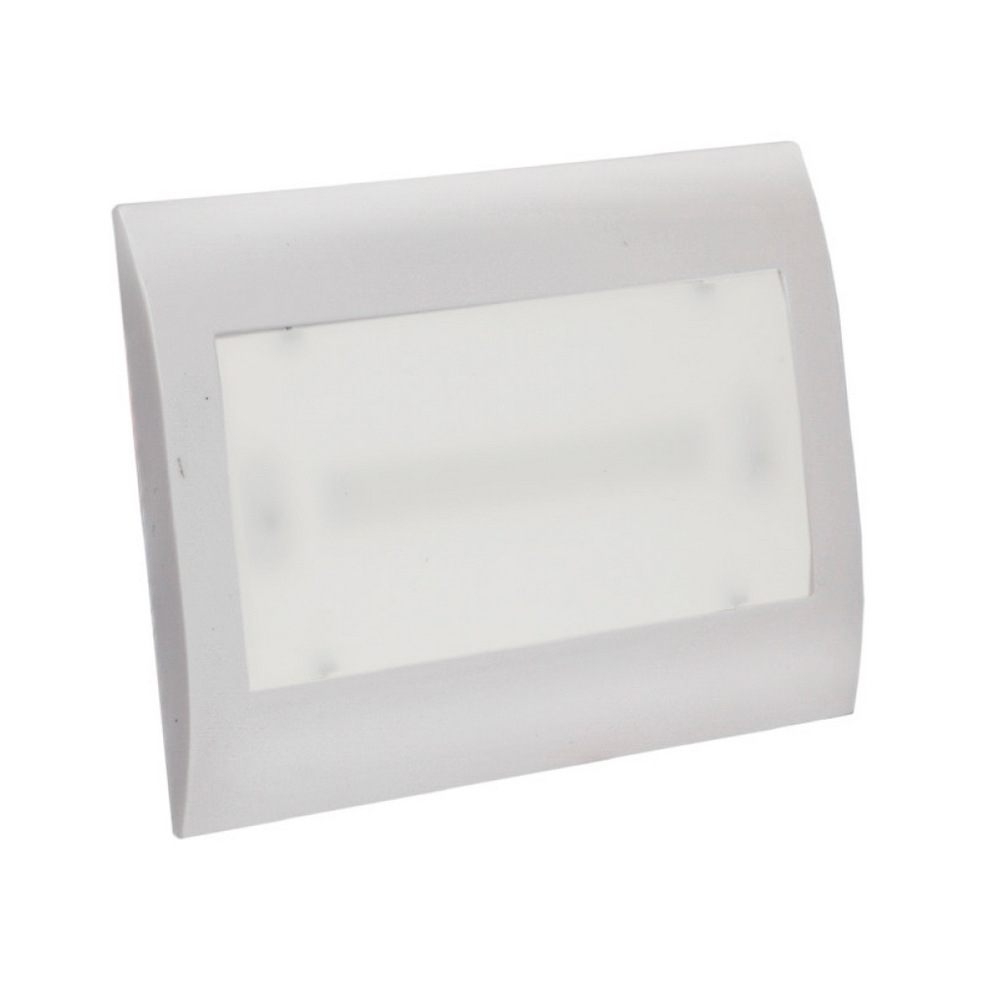 Foto principale Lampada di emergenza Led Argento 2,5w da incasso per scatola 503 Bianco freddo 6500K Wisdom