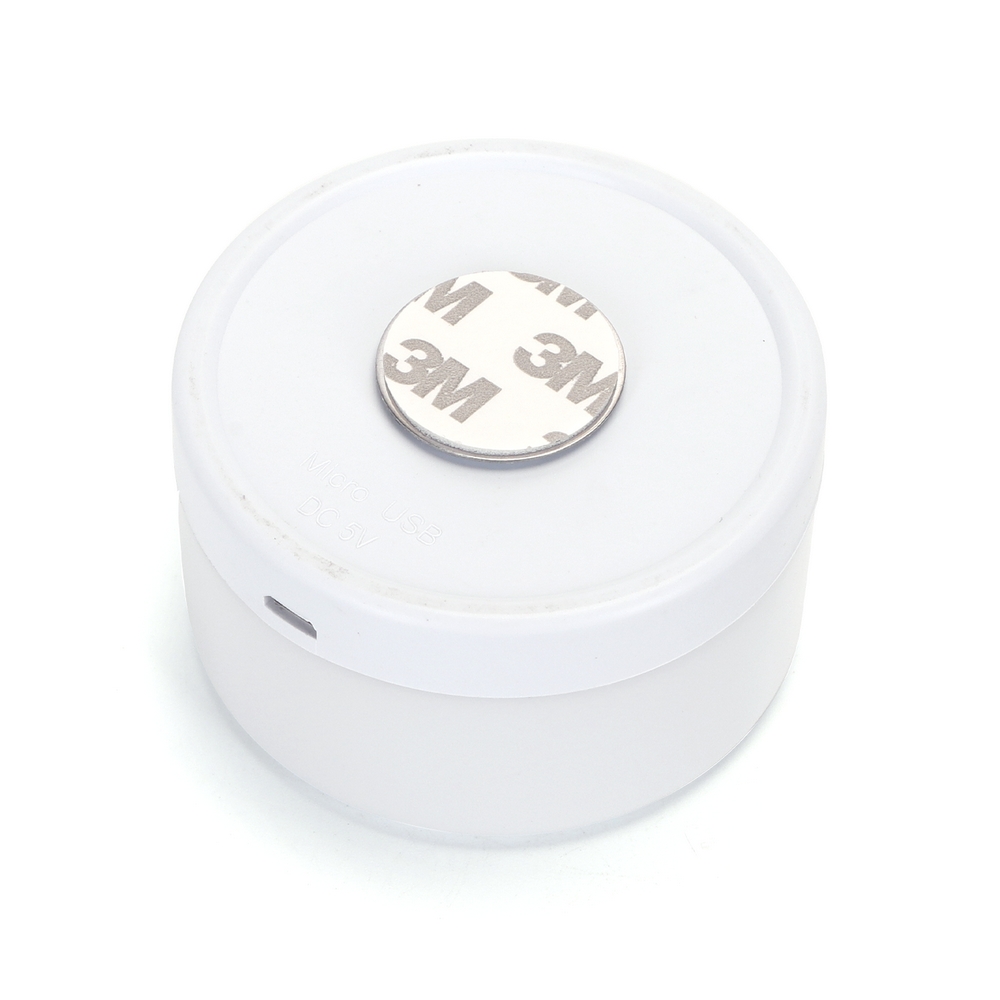 Lampada Led portatile Rotonda Bianca 1W ricaricabile USB con calamita Bianco freddo 6500K Aigostar - Foto 1