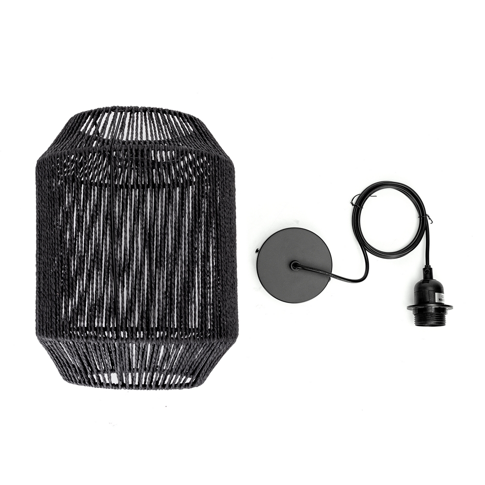 Lampadario da soffitto Cage Nero 1 x E27 Aigostar - Foto 1