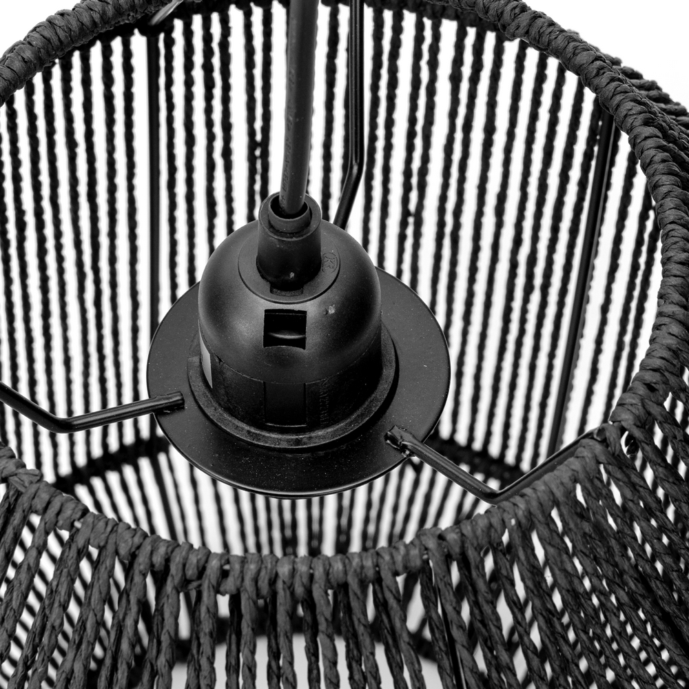 Lampadario da soffitto Cage Nero 1 x E27 Aigostar - Foto 3