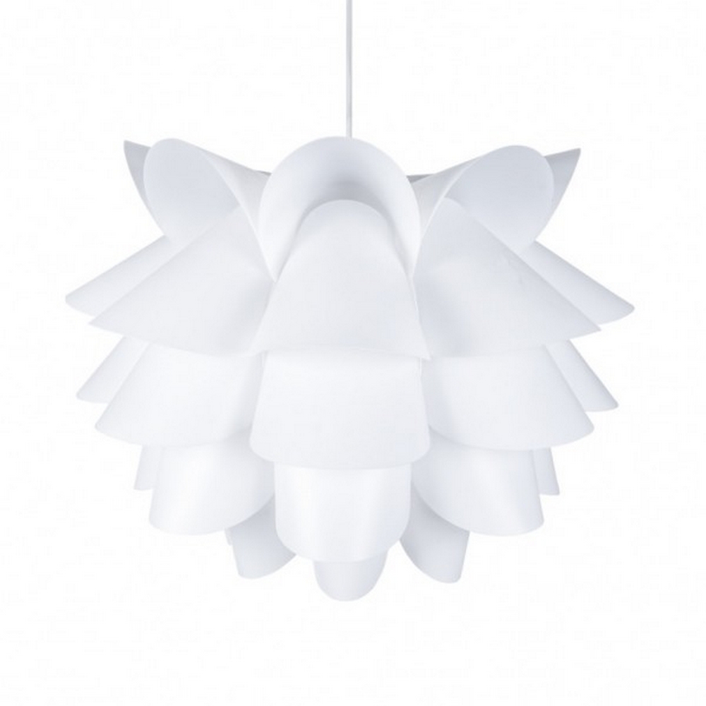 Lampadario da soffitto Camelia Bianco 1 x E27 Novaline - Foto 1