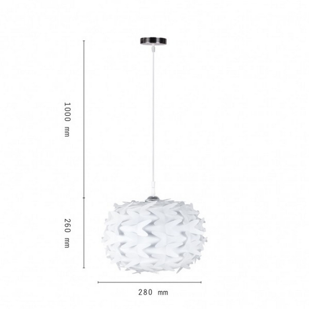 Lampadario da soffitto Cardo Bianco 1 x E27 Wisdom - Foto 2