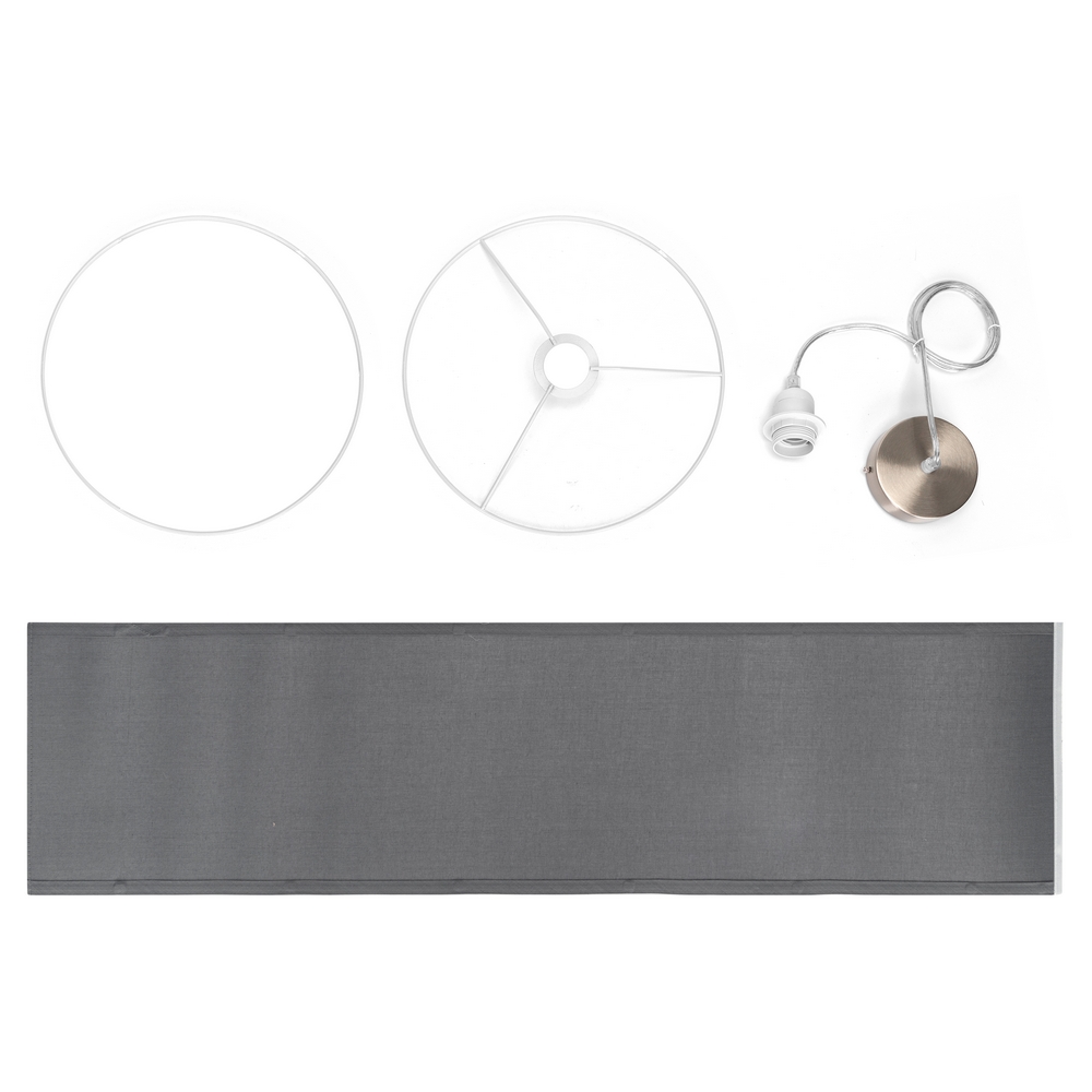 Lampadario da soffitto Fez Grigio 1 x E27 Aigostar - Foto 1
