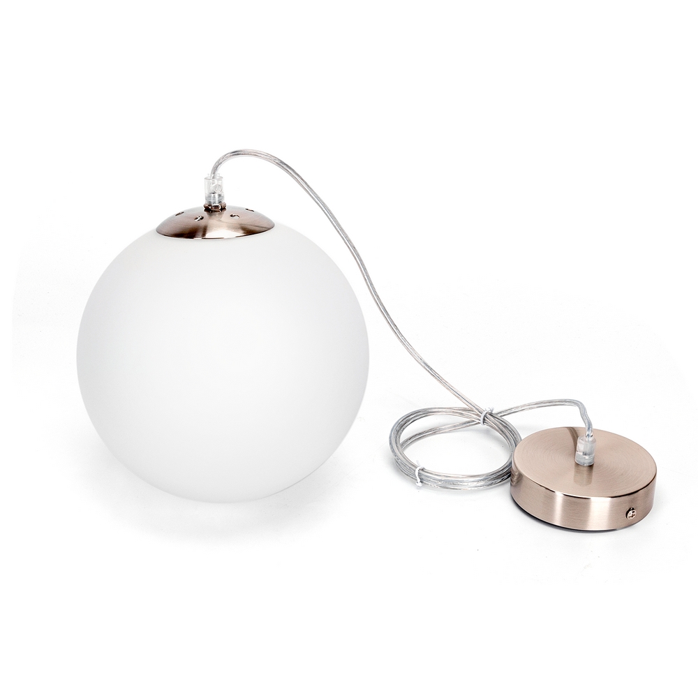 Lampadario da soffitto Globe Bianco 1 x E27 Aigostar - Foto 1