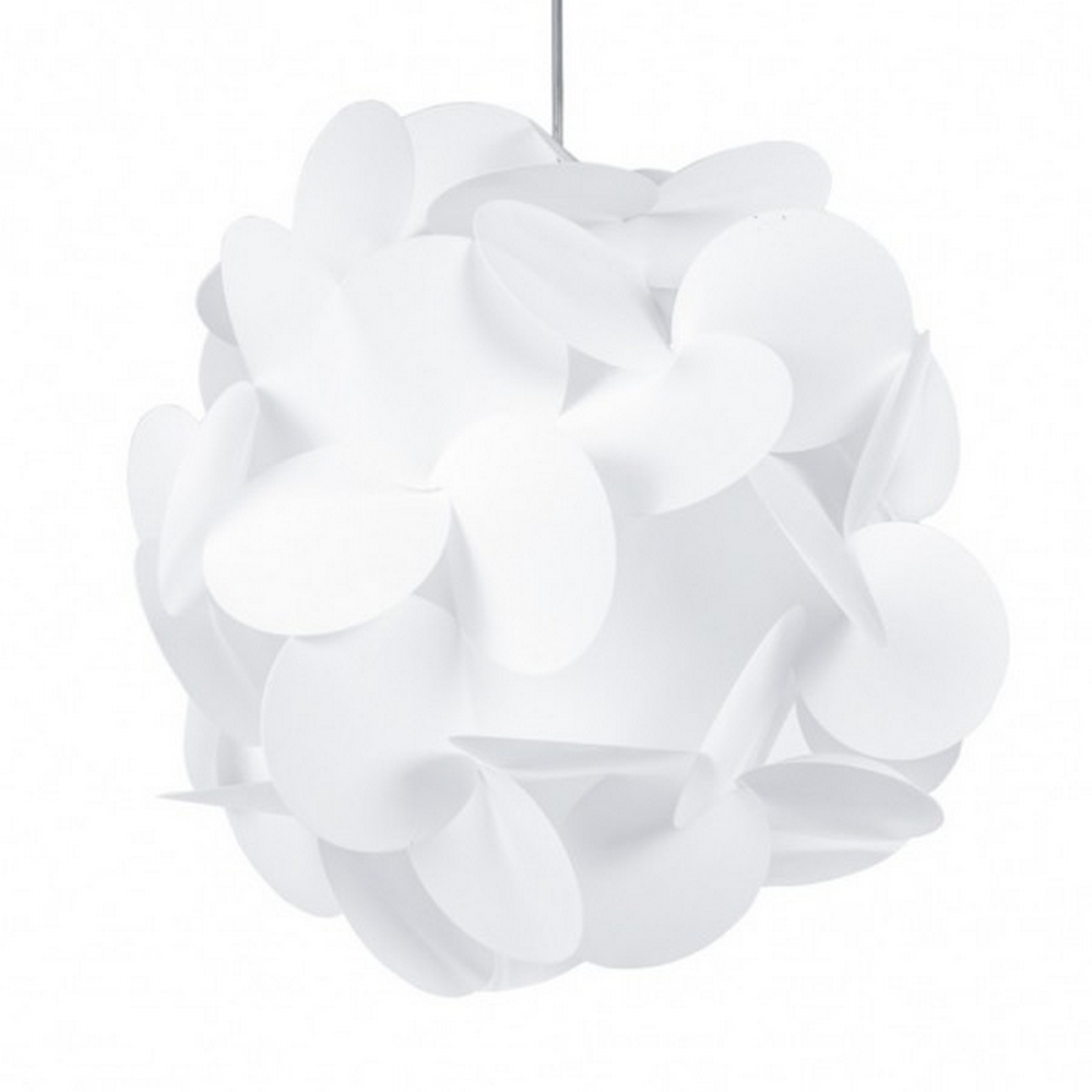 Lampadario da soffitto Ortensia Bianco 1 x E27 Wisdom - Foto 1