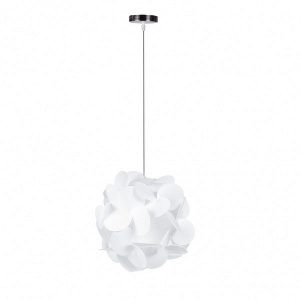 Foto principale Lampadario da soffitto Ortensia Bianco 1 x E27 Wisdom