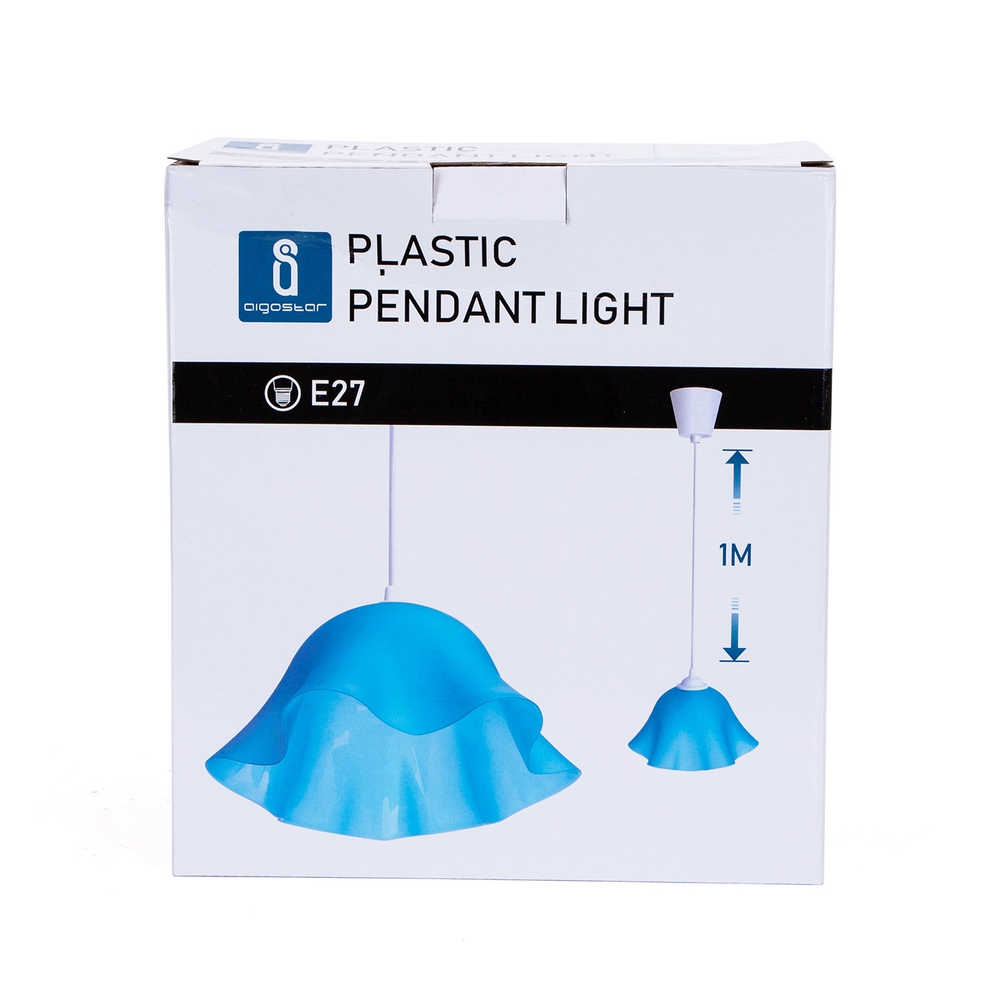 Lampadario da soffitto Pendant Wavy Celeste 1 x E27 Aigostar - Foto 3
