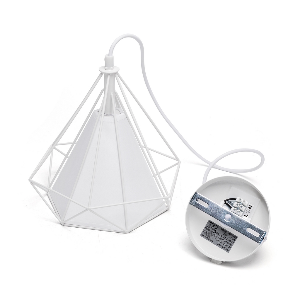 Lampadario da soffitto Sciva Bianco 1 x E27 Aigostar - Foto 1