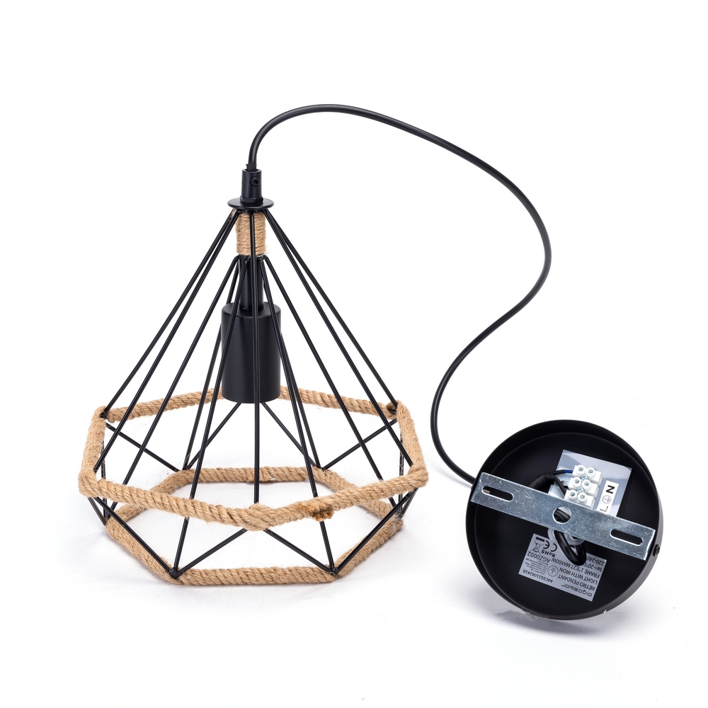 Lampadario da soffitto Sciva Canapa 1 x E27 Aigostar - Foto 1