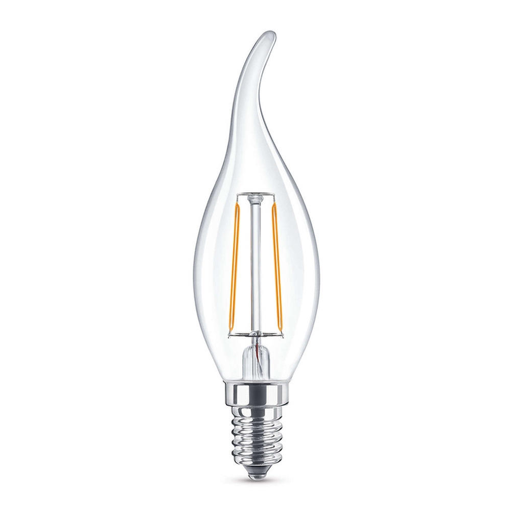 Foto principale Lampadina Led a Filamento E14 CL35 a colpo di vento 2W Bianco caldo 2700K Novaline