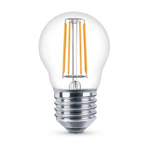 Foto principale Lampadina Led a Filamento E27 G45 a sfera 4W Giallo Novaline