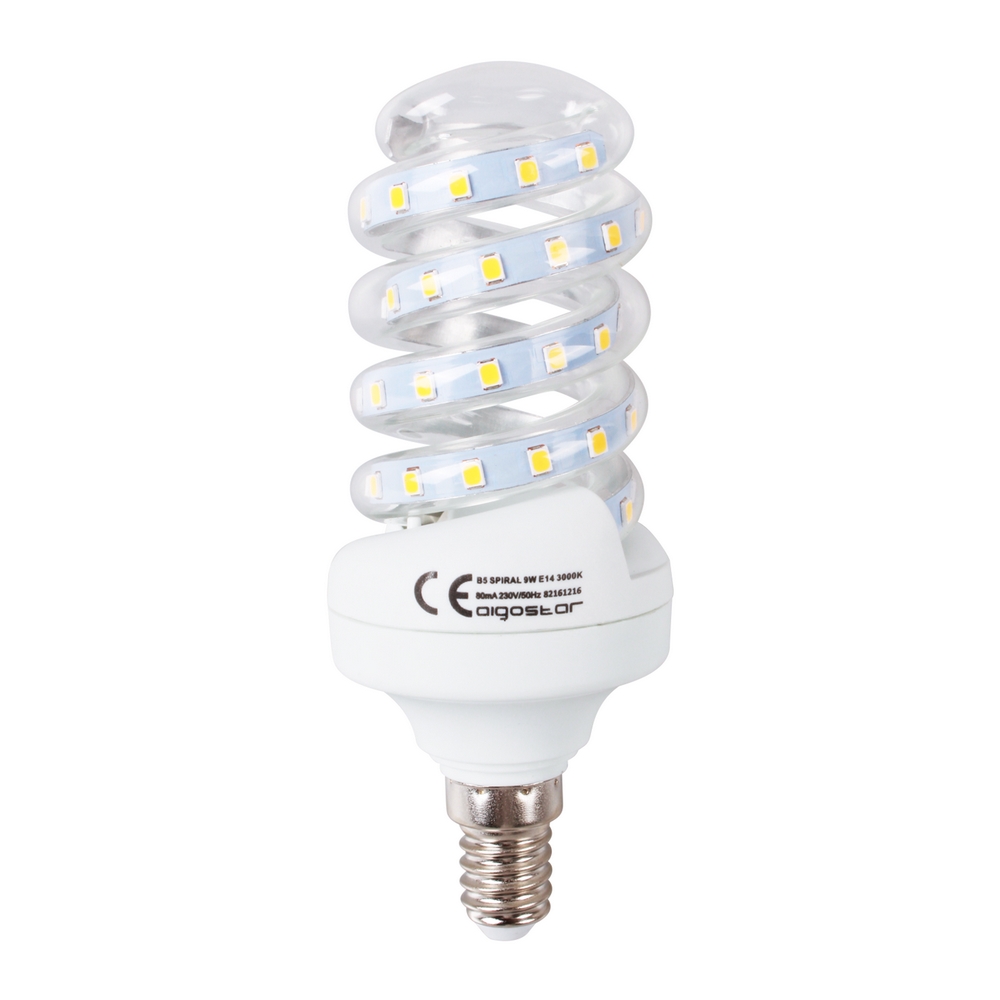 Foto principale Lampadina Led E14 a tubo a spirale 9W Bianco caldo 3000K Aigostar