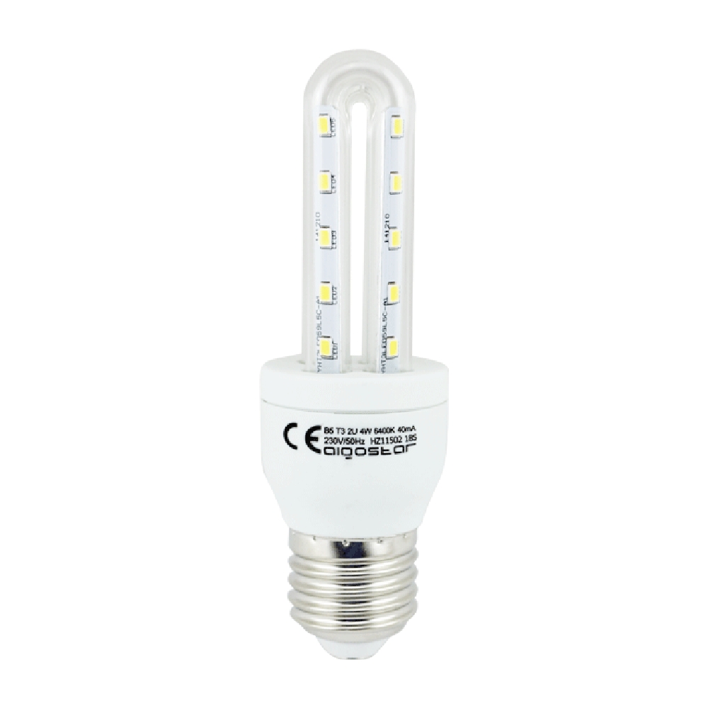 Foto principale Lampadina Led E27 a tubo a U 4W Bianco freddo 6400K Aigostar