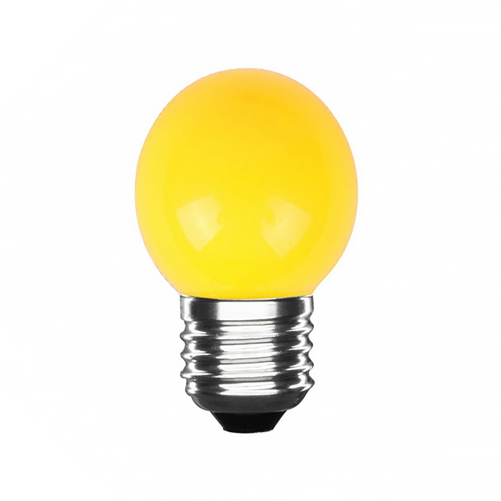 Foto principale Lampadina Led E27 G45 a sfera 3W Gialla LedLedITALIA