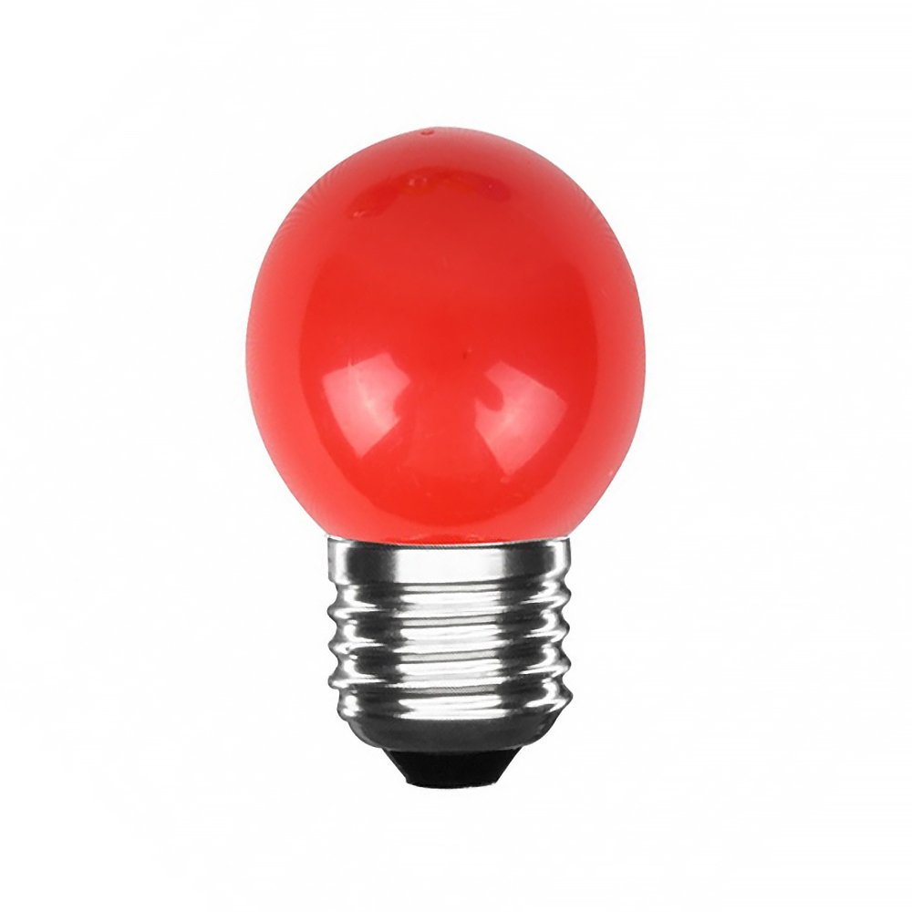 Foto principale Lampadina Led E27 G45 a sfera 3W Rossa LedLedITALIA