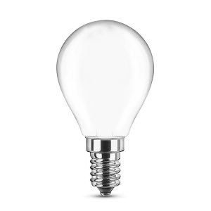 Foto principale Lampadina Led Opaca a Filamento E14 G45 a sfera 4W Bianco freddo 6500K Novaline