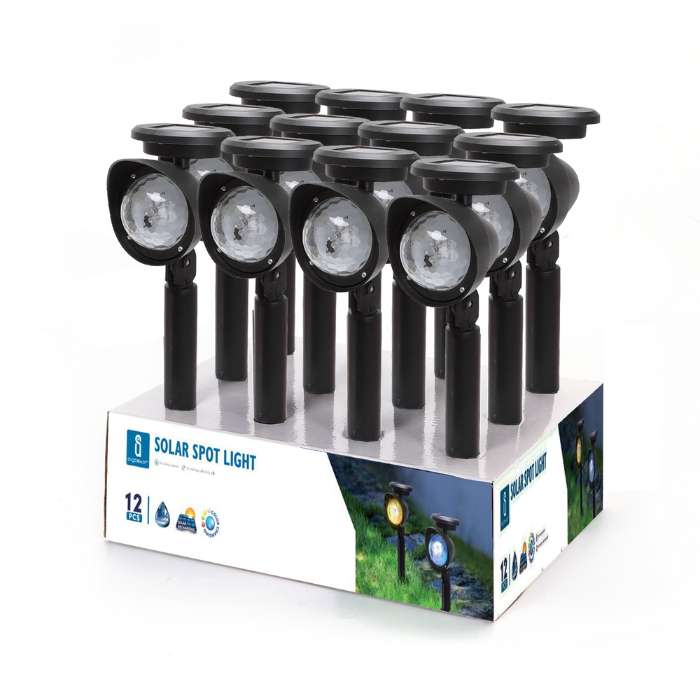 Lampioncino segnapassi 5 Led Nero con pannello solare IP44 RGB con sensore crepuscolare Aigostar - Foto 2
