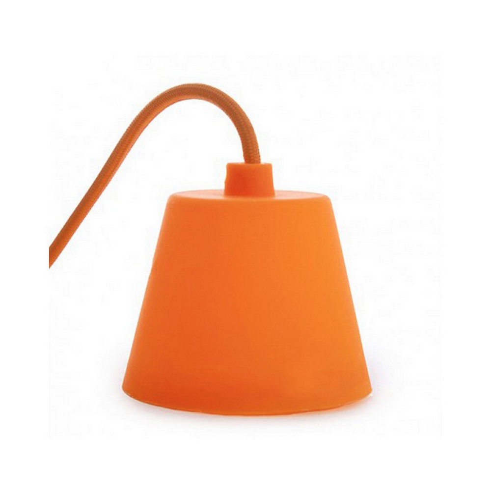 Pendel in silicone Arancione a sospensione 1 x E27 Novaline - Foto 2