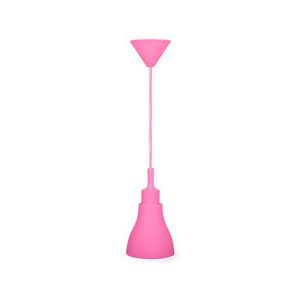 Foto principale Pendel in silicone Rosa con paralume a sospensione 1 x E27 Novaline