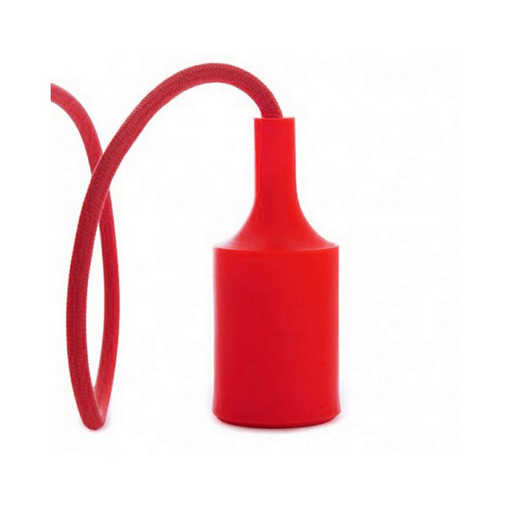 Pendel in silicone Rosso a sospensione 1 x E27 Novaline - Foto 1
