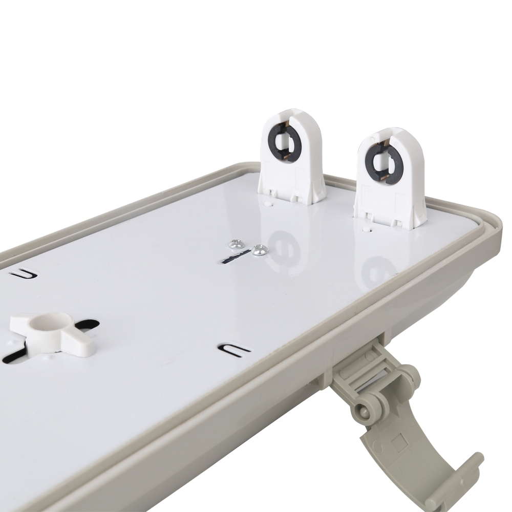 Plafoniera stagna a 2 posti per Tubi Led G13 T8 da 120cm in plastica Aigostar - Foto 2