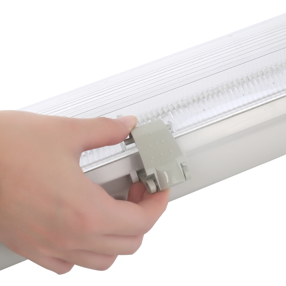 Plafoniera stagna a 2 posti per Tubi Led G13 T8 da 150cm in plastica Aigostar - Foto 3