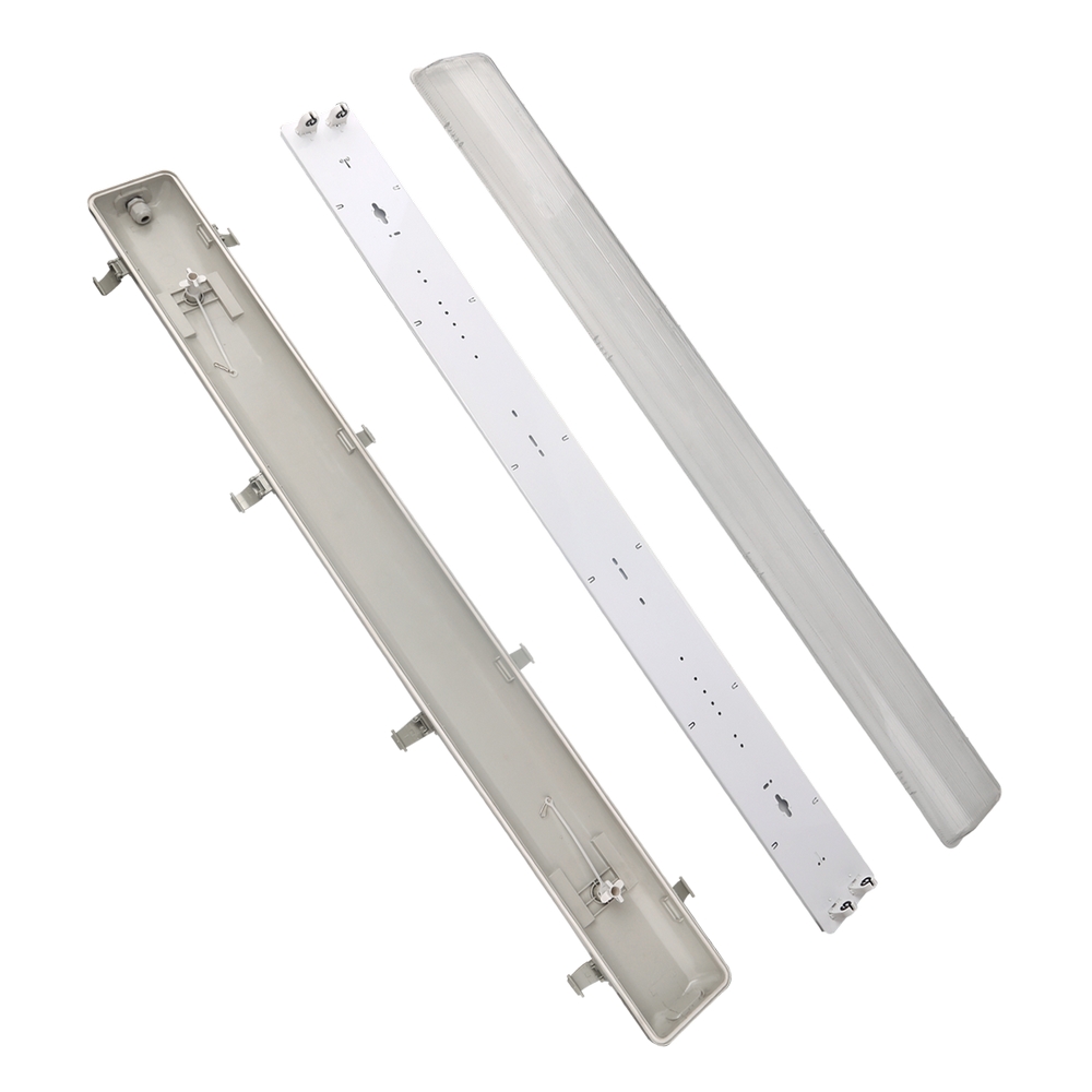 Plafoniera stagna a 2 posti per Tubi Led G13 T8 da 150cm in plastica Aigostar - Foto 5